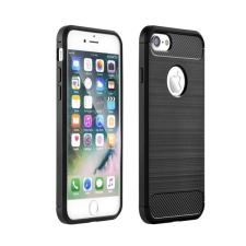Forcell Carbon hátlap tok Apple iPhone 7/8/SE2020/SE2022, fekete tok és táska