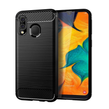 Forcell Carbon hátlap tok, Samsung A405 Galaxy A40, fekete tok és táska