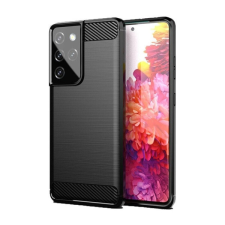 Forcell Carbon hátlap tok Samsung G998 Galaxy S21 Ultra, fekete tok és táska