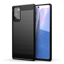 Forcell Carbon hátlap tok Samsung N980 Galaxy Note 20, fekete tok és táska