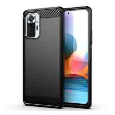 Forcell Carbon hátlap tok Xiaomi Redmi Note 10 5G fekete tok és táska