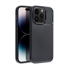 Forcell Carbon Premium Apple iPhone 14 Pro hátlap tok fekete (73583) (FO73583) tok és táska