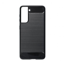 Forcell Carbon Samsung G991 Galaxy S21 hátlaptok fekete (53426) (forcell53426) tok és táska
