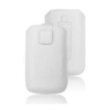 Forcell Deko univerzális kihúzós tok - HTC Desire C, Maxcom MM46, MM462 fehér tok és táska