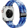 Forcell F-Design FA04 Apple Watch 42/44/45/49mm márvány mintás szíj, kék ( )