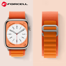 Forcell F-DESIGN FA13 szíj Apple Watch 42/44/45/49mm narancssárga színben okosóra kellék