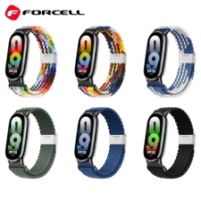 Forcell F-DESIGN FX5 szíj Xiaomi Mi Band 8 fekete okosóra kellék