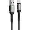 Forcell F-Energy C256 USB A-USB-C töltő / adatkábel, QC3.0 3A, 66W, 1,2m, fekete ( )