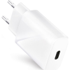 Forcell F-Energy TFK-TC-20WPD USB-C + USB-C-Lightning töltő adapter kábellel, PD, QC4.0, 3A, 20W, fehér (5903396072451)