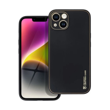 Forcell Leather műbőr hátlap tok Apple iPhone 14 fekete tok és táska