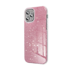 Forcell Samsung Galaxy S25 csillámos hátlap tok, rózsaszín tok és táska