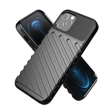 Forcell Thunder hátlap tok Apple iPhone 12 Pro Max, fekete tok és táska