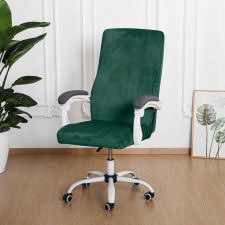 Forcheer Forgószék Huzat (S-es, bársonyos, 1 részes, rugalmas, mosható, sötétzöld) lakástextília