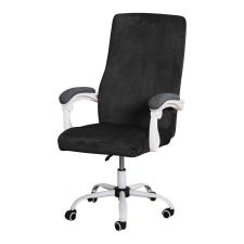 Forcheer Forgószék Huzat (XL-es, bársonyos, 1 részes, fekete) lakástextília