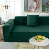 Forcheer Kanapé Huzat (bársonyos, 4 személyes, sötétzöld)