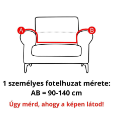 Forcheer Klasszikus Fotel Huzat (enyhén vízlep., rózsaszín) lakástextília