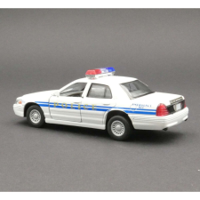 Ford Crown Victoria Police fehér autópálya és játékautó