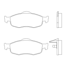 Ford Mondeo 2 első fékbetét készlet (-) - Hart autóalkatrész