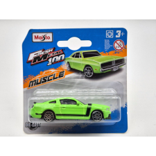 Ford Mustang Boss 302 (2013) - zöld/fekete - Maisto - 1:64 autópálya és játékautó
