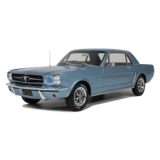  Ford Mustang V8 Hardtop ezüst-kék pony 1965 modellautó 1:12 makett