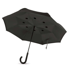  Fordított Esernyő kifordítható dupla rétegű 102cm #fekete