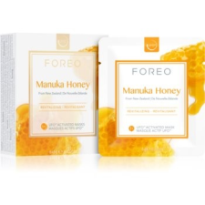 FOREO Farm to Face Manuka Honey revitalizáló maszk 6 × 6 g arcpakolás, arcmaszk