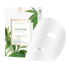 FOREO Farm To Face Sheet Mask - Green Tea X 3 Arcmaszk arcpakolás, arcmaszk