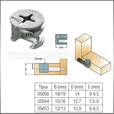 Forest Excenter ház CAM2000-15x13,2mm cink excentercsiszoló