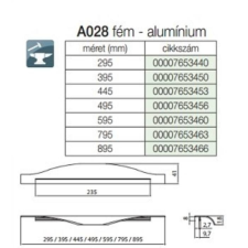 Forest Fogantyú A028-445 445 Aluminium bútor