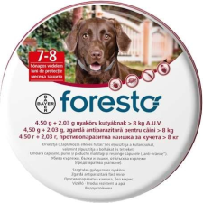 Foresto kullancs- és bolhanyakörv közepes és nagytestű kutyáknak (8 kg fölött; 70 cm) élősködő elleni készítmény kutyáknak