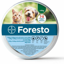 Foresto nyakörv 8 kg alatti kutyáknak/macskáknak élősködő elleni készítmény kutyáknak