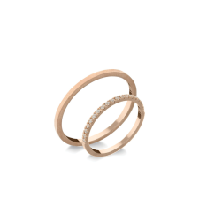 Forever Gold 14K arany karikagyűrű pár - ETH-0-008-B-282-V gyűrű