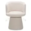  Forgatható design szék YATO, krémszínű  Loop 02