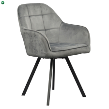  Forgó étkezőszék, sötétszürke Velvet szövet, SAMANTA bútor