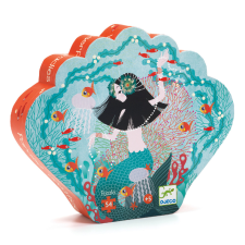  Formadobozos puzzle - Gyöngyhalász lányka, 54 db-os - Aquadic paradise puzzle, kirakós