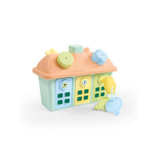  Formaegyezetős ház 3db zárható ajtóval (2598) készségfejlesztő