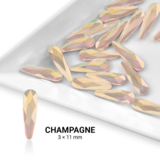 Formakő csepp alakú - 3x11mm - Champagne 20db körömdíszítő
