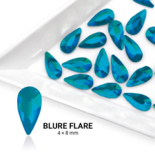 Formakő csepp alakú - 4x8mm - Blue Flare körömdíszítő