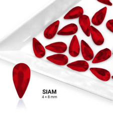  Formakő csepp alakú - 4x8mm - Siam körömdíszítő