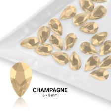 Formakő csepp alakú - 5x8mm - Champagne 20db körömdíszítő