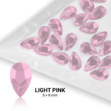 Formakő csepp alakú - 5x8mm - Light Pink 20db körömdíszítő