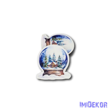  Formás hógömb 5db/csomag 7x7cm dekorációs kellék