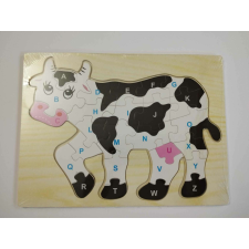 Formaválogató színes puzzle kirakó fa táblán "Boci" puzzle, kirakós