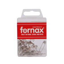 Fornax Biztosító tű 5x9x1,7 cm, műanyag dobozban BC-24 Fornax gemkapocs, tűzőkapocs