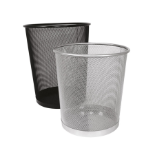Fornax Fémhálós papírkosár 29,5x34cm, 20 liter nagy Fornax fekete fémhálós tároló