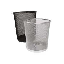 Fornax Fémhálós papírkosár 29,5x34cm, 20 liter nagy Fornax fekete fémhálós tároló