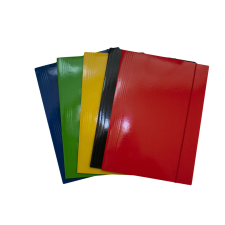 Fornax gumis mappa A4 sárga fényes karton 400 gr 400985 mappa