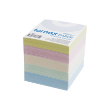 Fornax Kockatömb ragasztott, 9x9x9cm, Fornax pasztell jegyzettömb