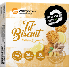 ForPro fit biscuit citromos-gyömbéres keksz édesítőszerrel 50 g reform élelmiszer