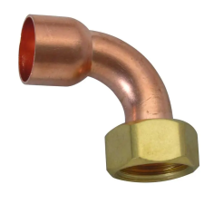  Forrasztható réz sarok félhollandi 22mm / 3/4" BM hűtés, fűtés szerelvény